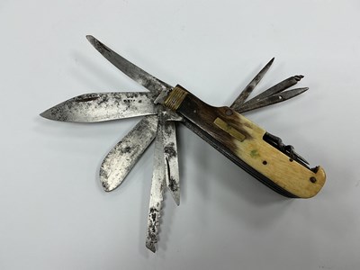 Lot 378 - Multi Tool Folding Pocket Knife, five blades,...