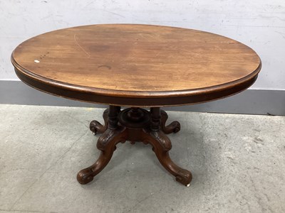 Lot 1519 - XIX Century Walnut Loo Table, with snap action...