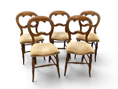 Lot 1470 - Set of Five Early XX Century Balloon Back...