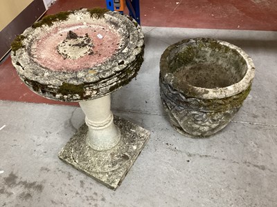 Lot 1484 - Reconstituted Garden Bird Bath, approximately...