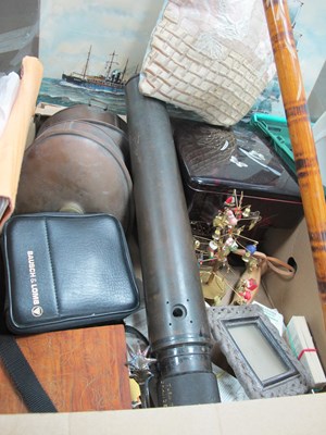 Lot 1006 - Ross London Naval Telescope, walking stick,...