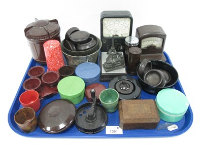 Lot 1361 - Bakelite Ware, including Tiddleywinks boxes,...