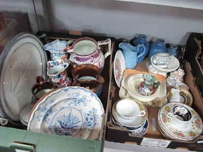 Lot 1024 - Warming Plates, XIX Century jugs, Mason's...