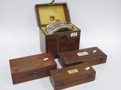 Lot 1311 - Sikes Hydrometer (x 2), Davidson lamp, pigeon...