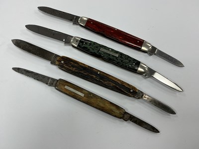 Lot 401 - Four Folding Pocket Knives, IXL Wostenholm,...