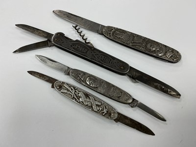 Lot 419 - Four Folding Pocket Knives, George V Edward...