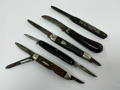 Lot 391 - Collection Of Five Folding pocket Knives, I.XL...
