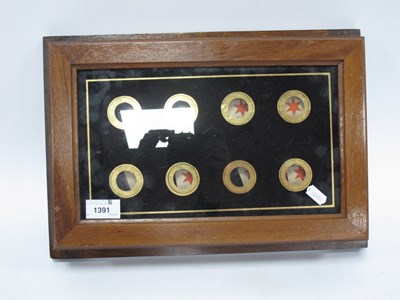 Lot 1391 - Servants Bell Board, in card box, 39 x 26cm