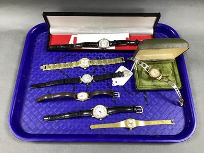 Lot 171 - A 9ct Gold Cased Ladies Wristwatch, (damages /...