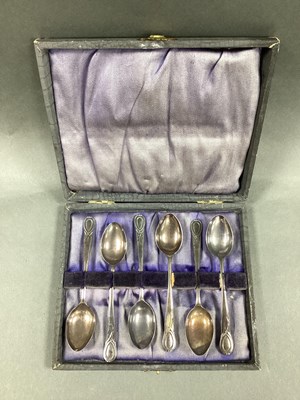 Lot 17 - A Set of Six Chester Hallmarked Silver Coffee...