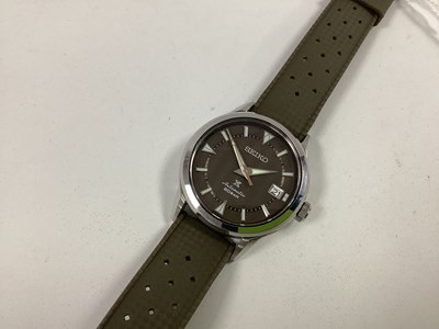 Lot 201 - Seiko; A Modern 20 Bar Alpinist Automatic Gent'...