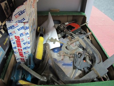Lot 1096 - Marples Clamp, Record clamps, Screw-Fix clamp...