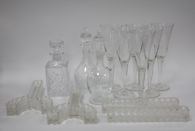 Lot 1255 - XIX Century Decanter, other decanters, flower...