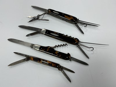 Lot 435 - Four Folding Pocket Knives, J. Nowill & Son...