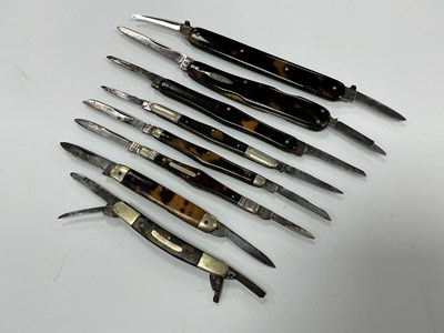 Lot 433 - Collection Of Eight Knives, Brooke, Sheffield,...