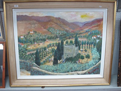 Lot 1457 - Margaret Spencer, Oil on Board "Andros" 2009,...