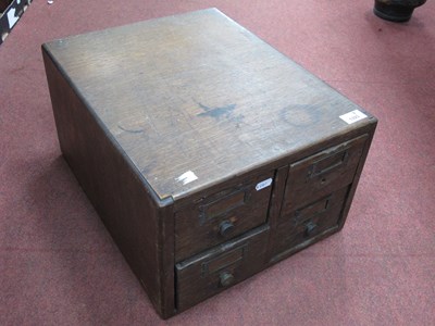 Lot 1425 - A Victorian Globe-Wernicke card index cabinet,...