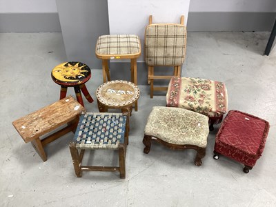 Lot 1537 - Small furniture, including Sherborne Pouffes...