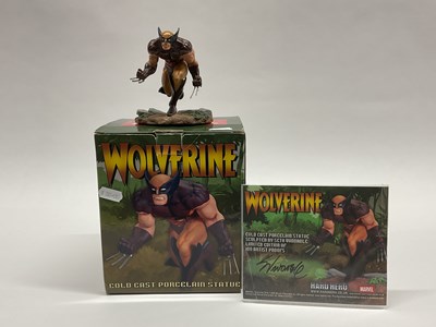 Lot 755 - A Marvel Hard Hero Wolverine Cold Cast Statue,...