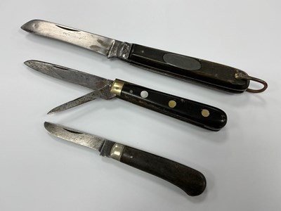 Lot 448 - Three Folding Pocket Knives, Butler and Co,...