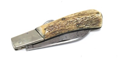 Lot 509 - G. Butler & Co One Blade Knife, stag scales,...