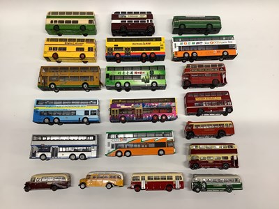 Lot 634 - Twenty 1:76 Scale Diecast Model Buses by Corgi,...