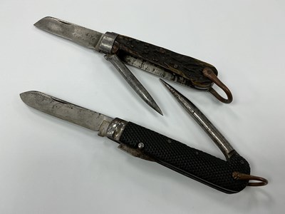 Lot 497 - Joseph Allen Jack Knife, Stag Scales, 12cm,...