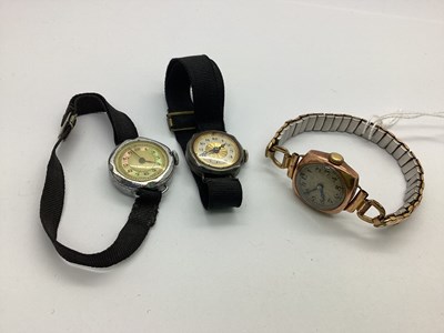 Lot 208 - A Vintage 9ct Rose Gold Cased Ladies...