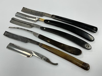 Lot 456 - Cut Throat Razors, Robinsons, Wostenholm, Hall,...