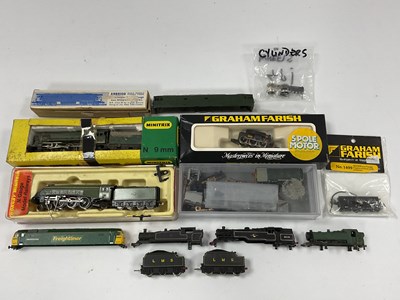 Lot 858 - A collection of N gauge locomotives and parts...