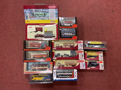 Lot 322 - Fifteen 1:76 Scale Diecast model buses and...