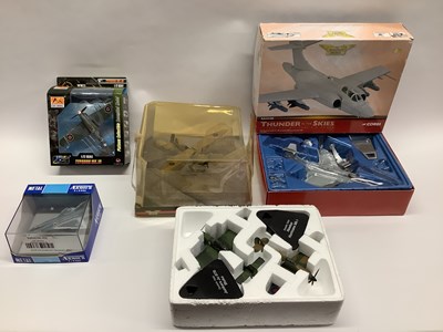 Lot 353 - Five Diecast and plastic model Aircrafts by...