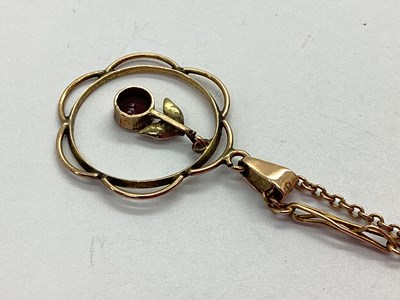 Lot 83 - An Edwardian Openwork Pendant, the dainty...