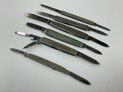 Lot 481 - Six Folding Knives, Stevenson & Wilson,...