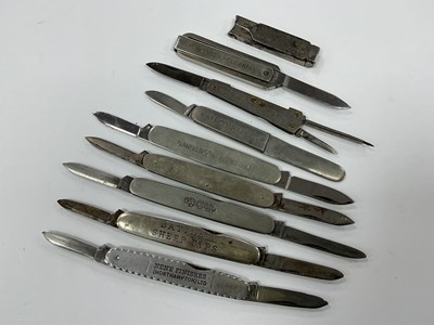 Lot 460 - Nine Folding Knives, Cowlishaw, Sheffield, two...