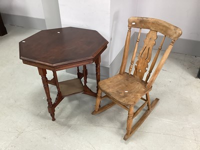 Lot 1508 - Early XX Century Octagonal Shaped Window Table...
