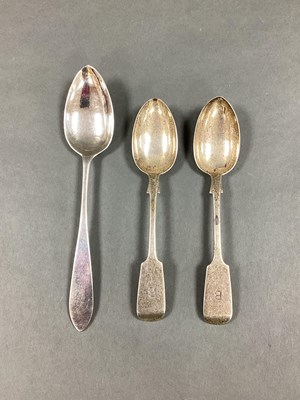 Lot 23 - A Pair of Provincial Hallmarked Silver Fiddle...