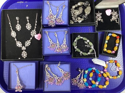Lot 72 - Modern Costume Jewellery, including ex bridal...
