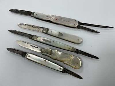 Lot 490 - Five Folding Knives, Rawson Brothers, Two...