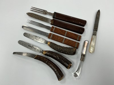 Lot 487 - W. H. Wraggs Patent Campaign Style Knife and...