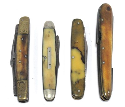 Lot 468 - Four Folding Pocket Knives, Mathieson, Two...