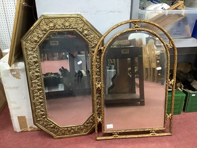 Lot 1465A - Atsonea Gilt Arched Framed Wall Mirror, 73cm...