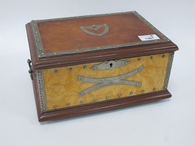 Lot 1387 - A Victorian-style musical jewellery box,...