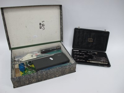 Lot 1355 - Vintage technical drafting and geometry...