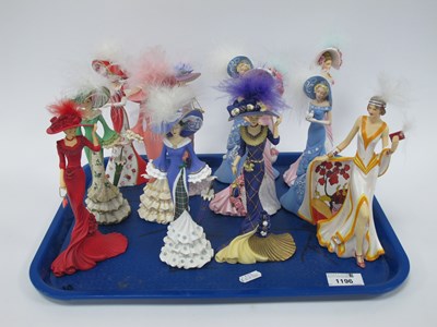 Lot 1196 - Resin Figurines - Thomas Kinkade (5),...