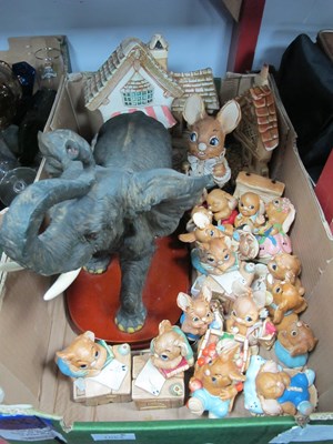 Lot 1054 - Juliana Elephant on an Oval Base, 30cm tall,...