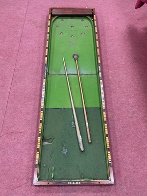 Lot 1316 - Bagatelle Flip Top Games Table, circa 1900, in...