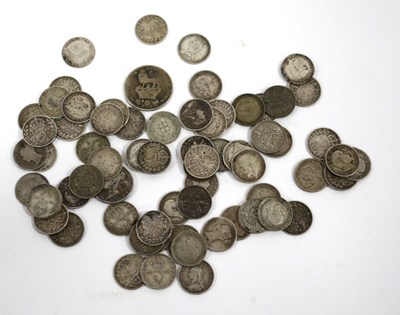 Lot 1269 - Collection Of GB Pre 1947 Silver Threepences,...