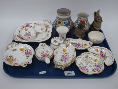 Lot 1198 - Royal Crown Derby 'Derby Posies', trinket...