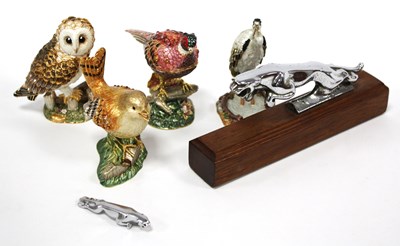 Lot 1268 - Jaguar Chrome Car Mascot, 12cm wide, on...
